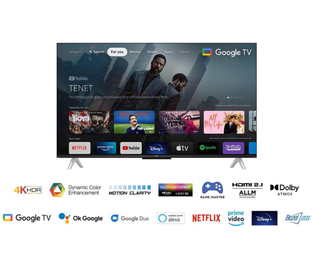 TCL 43P638 43" LED 4K Google TV Dolby Vision Atmos HDMI 2.1 - 1061506 - zdjęcie 2